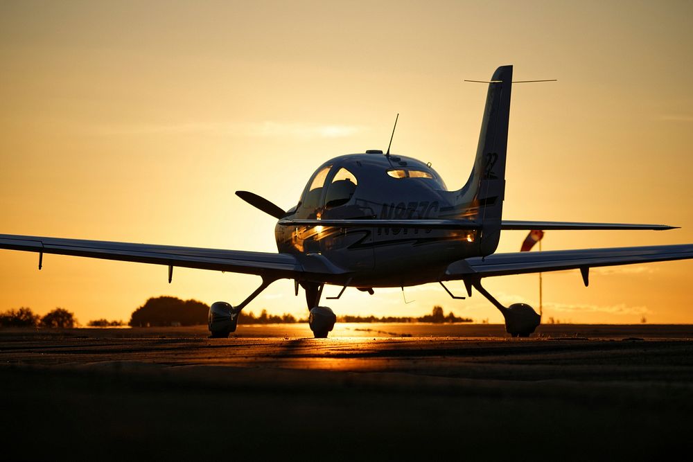 Airplane on a runway. Free public domain CC0 photo.