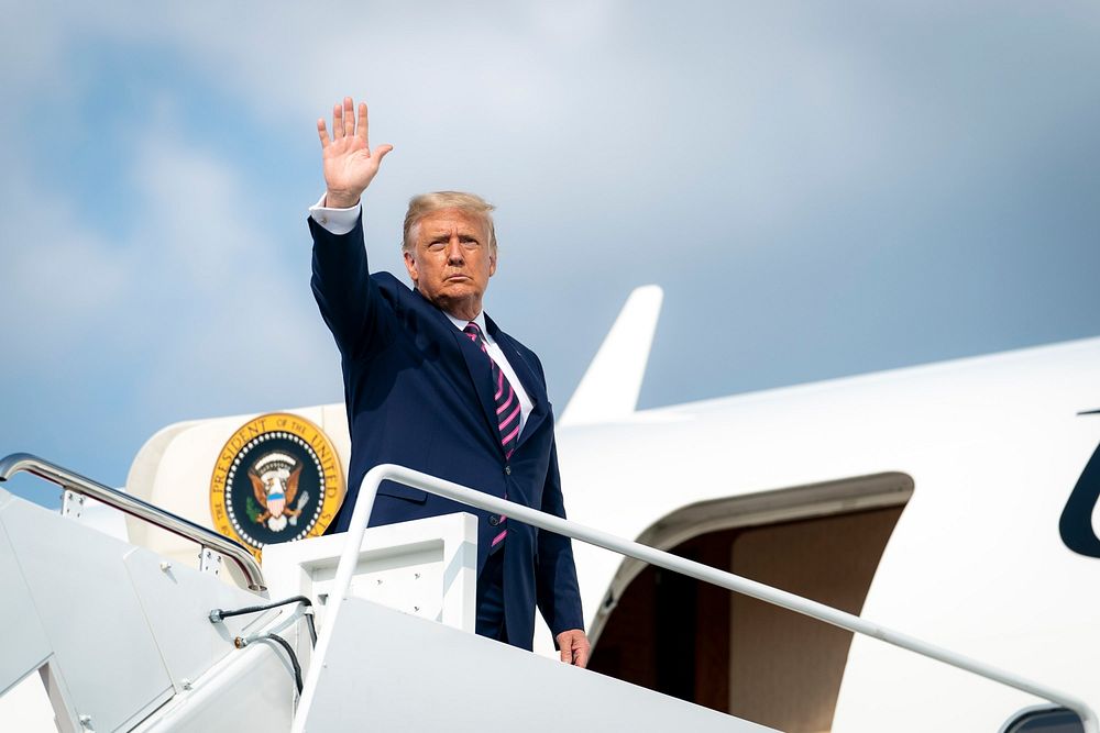 President Trump Boards Air Force One