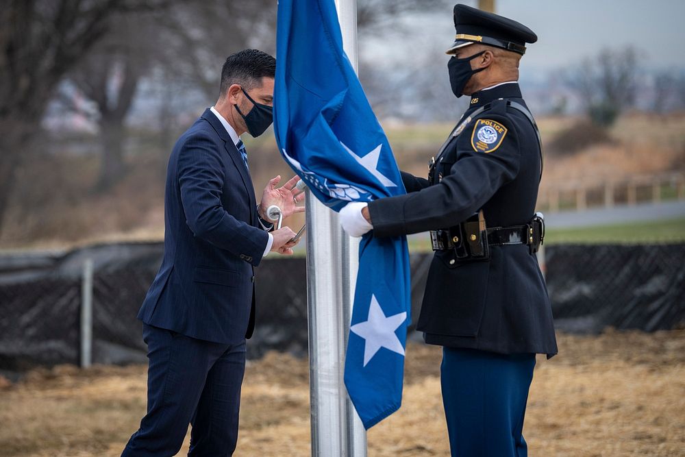 Acting Secretary Wolf Participates in a Flag Raising CeremonyWashington D.C. (January 11, 2021) Acting Homeland Security…
