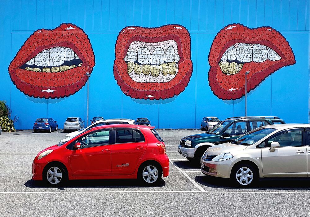 Teeth Mural &ndash; Tilt. French street artist Tilt added his now iconic Teeth Mural to the Christchurch landscape for the…