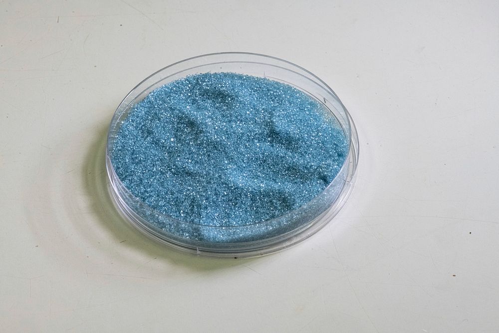 Artificial sweetener that has been dyed blue, is used by U.S. Department of Agriculture (USDA) Agricultural Research Service…