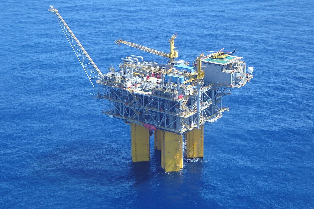 BHP-Shenzi deepwater offshore production platform. Original public domain image from Flickr