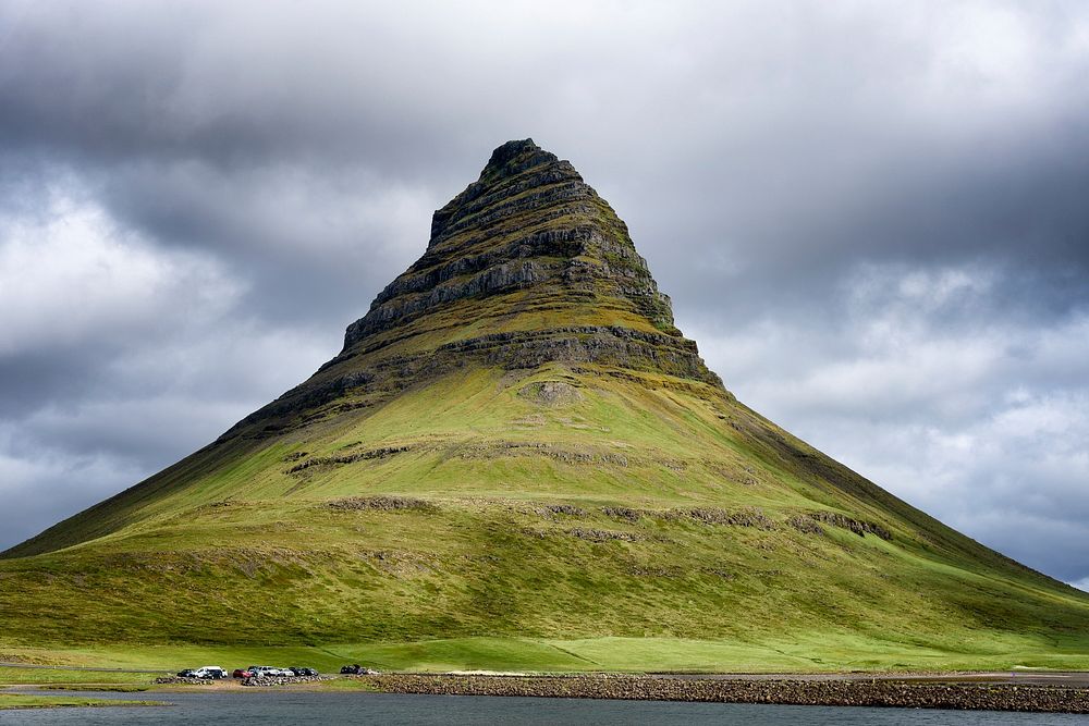 Mt. Kirkjufell, Grundarfj&ouml;r&eth;ur, Iceland. Free public domain CC0 image.