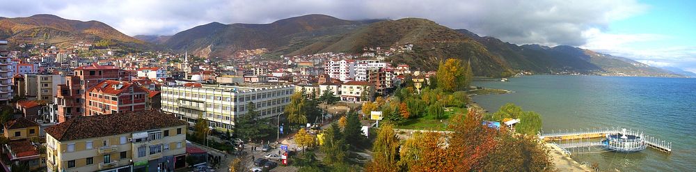 progradec lakeviewThe city of Pogradec, located in eastern Albania, right along the Albanian/Macedonia border. Lake Ohrid is…