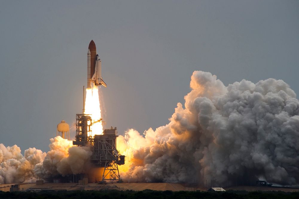 Space Shuttle Atlantis, STS-135, NASA's final space shuttle mission lifts off from Kennedy Space Center, Cape Canaveral…