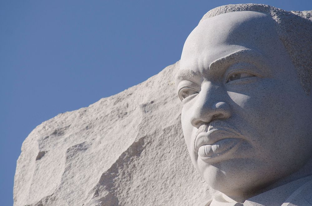 Martin Luther King, Jr. Memorial in Washington, DC. Original public domain image from Flickr