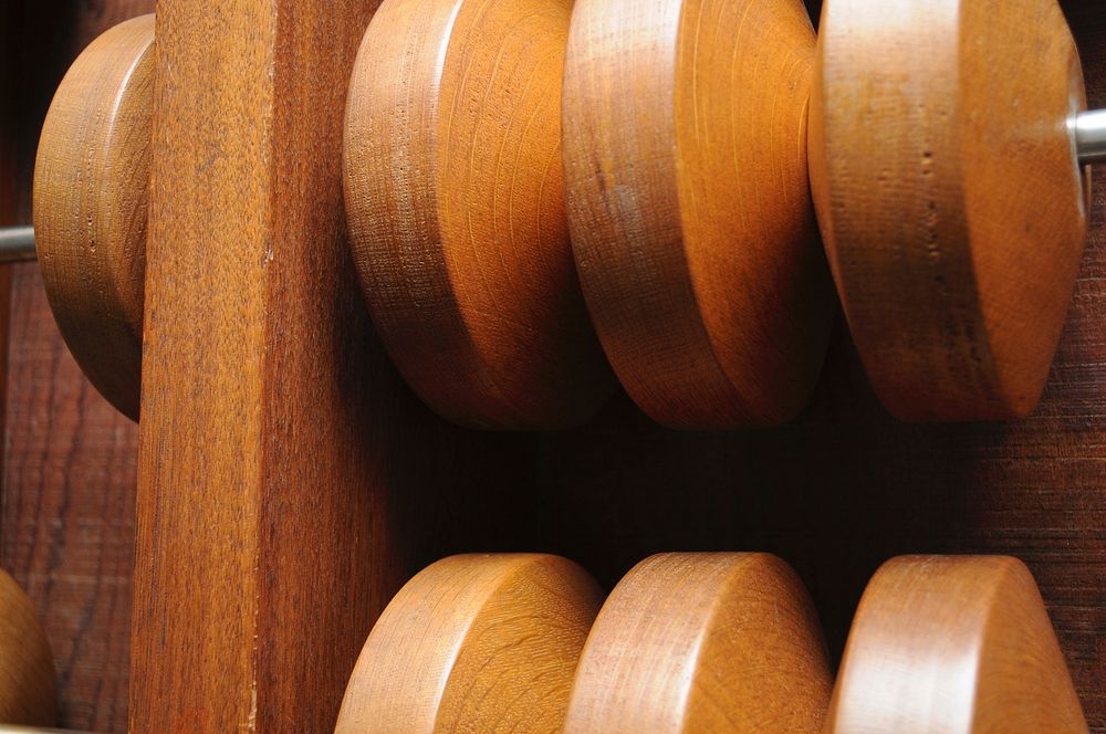 Closeup of Soda Hall abacus