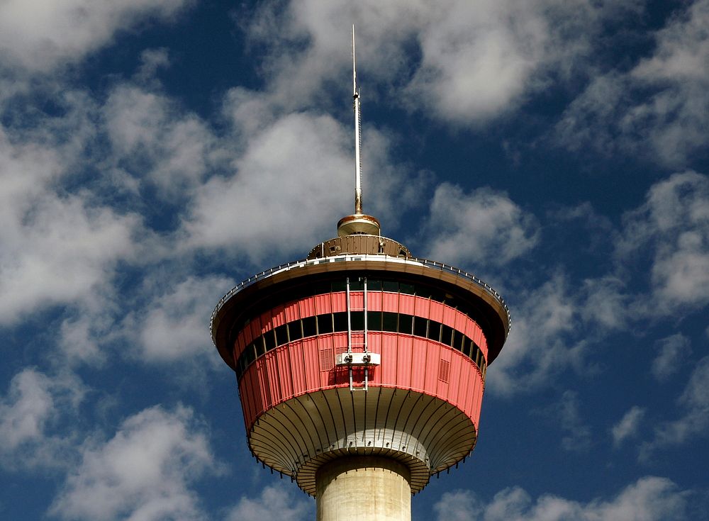 Calgary Tower.The Calgary Tower is a 191-metre free standing observation tower in Downtown Calgary, Alberta, Canada.…