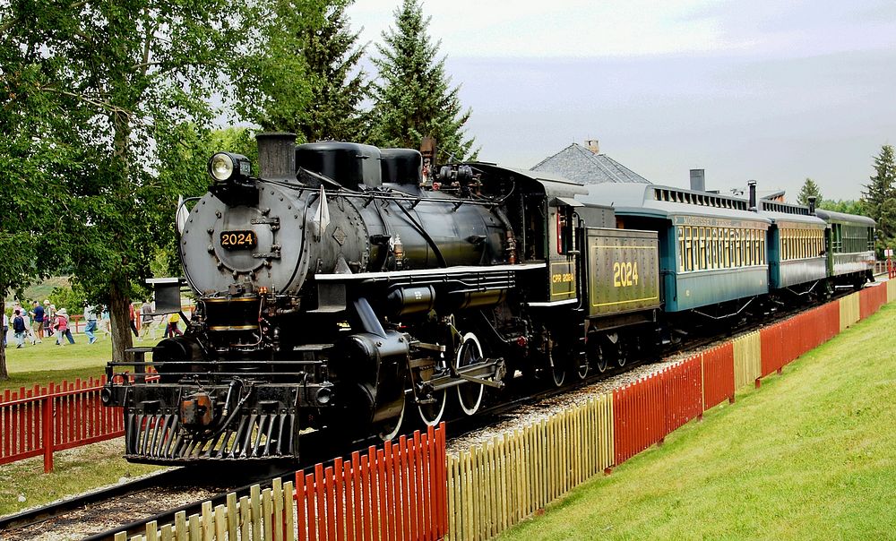 Steam train.Heritage Park Calgary.