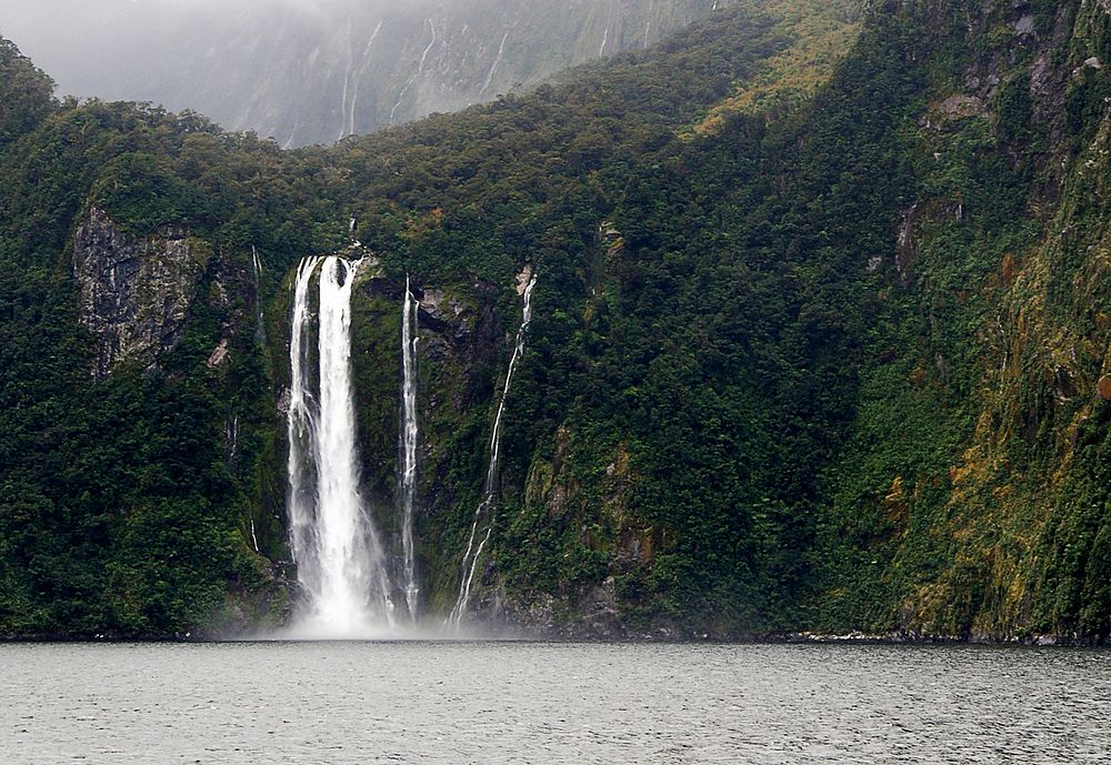 Stirling Falls. Milford Sound NZOne of the Must See New Zealand Waterfalls, Stirling Falls, second name Waimanu Falls, is…