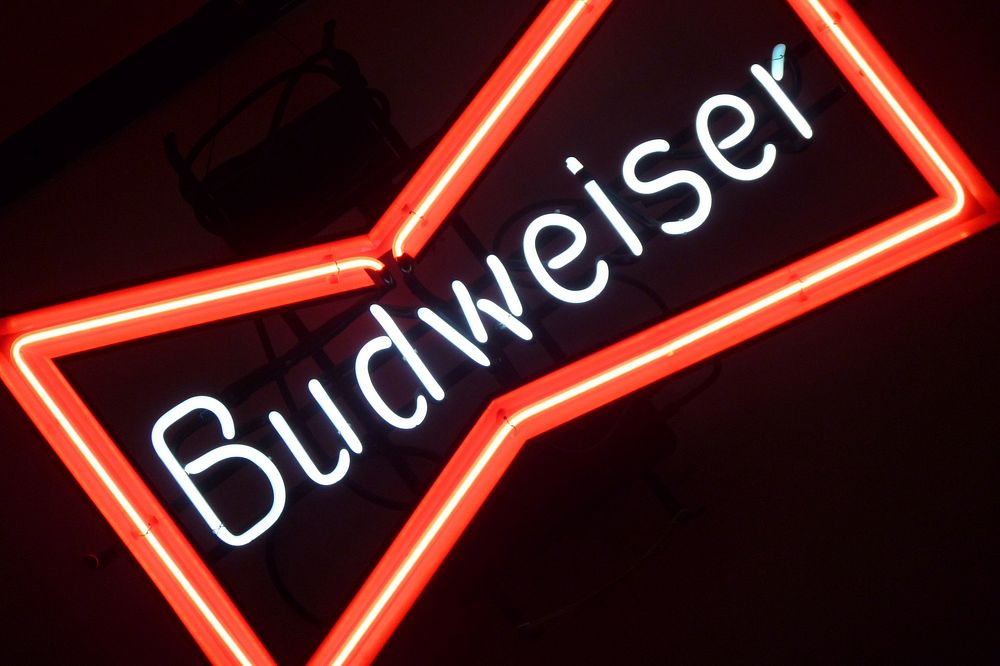 Budweiser beer sign, Where The Neon Signs Are Pretty