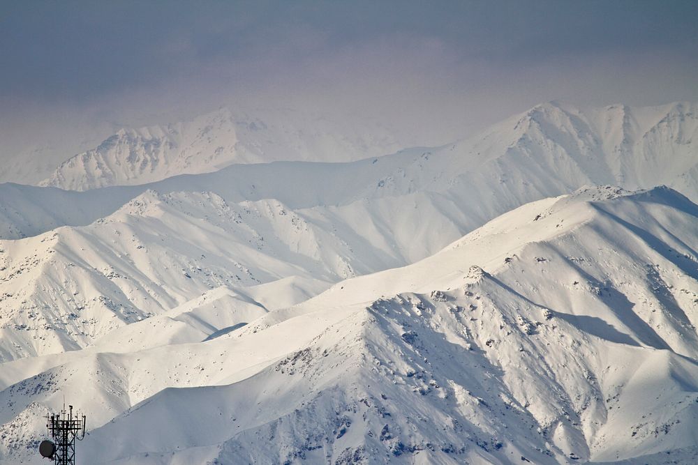 Winter mountains. Original public domain image from Flickr