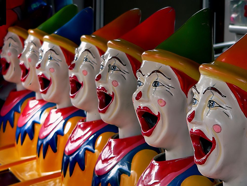 The Laughing Clowns are the most popular and perfect attraction for your next sideshow alley event.