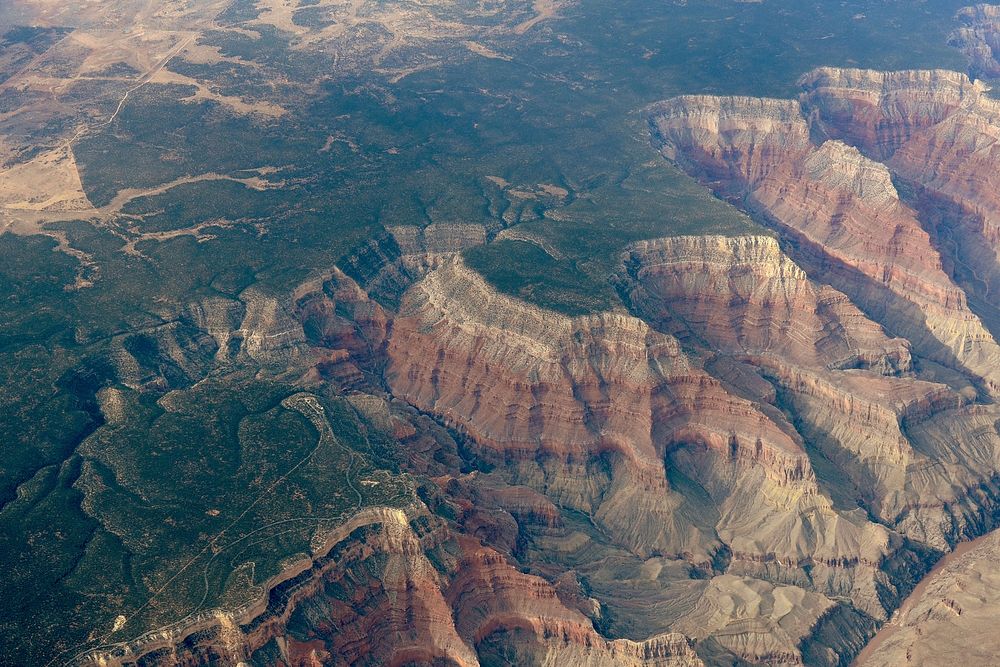 Aerial View of the Grand Canyon from a KC-135R Stratotanker with the 134th Air Refueling Wing, Tennessee Air National Guard…