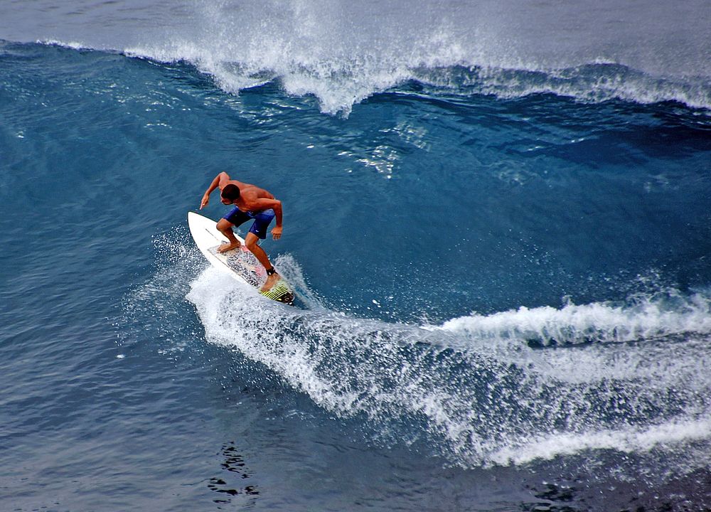 Surfer Maui. Original public domain image from Flickr