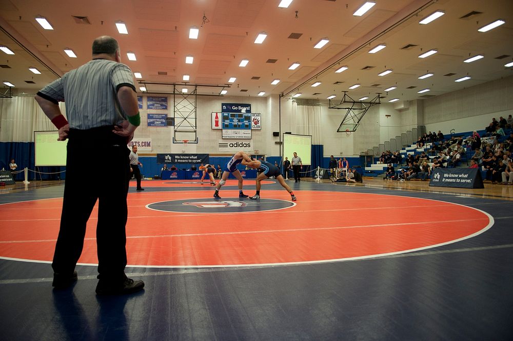 20th Annual All-Academy Wrestling ChampionshipsNEW LONDON, Conn. -- A refere watches closely as cadets from various military…