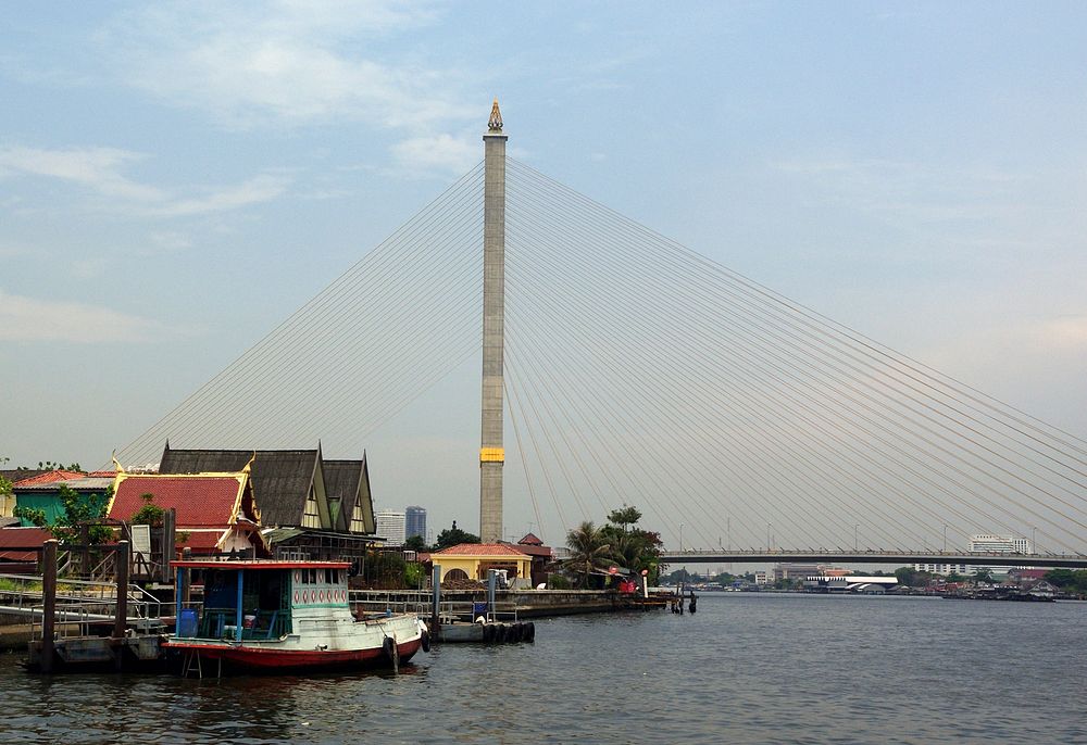 The Rama VIII Bridge.