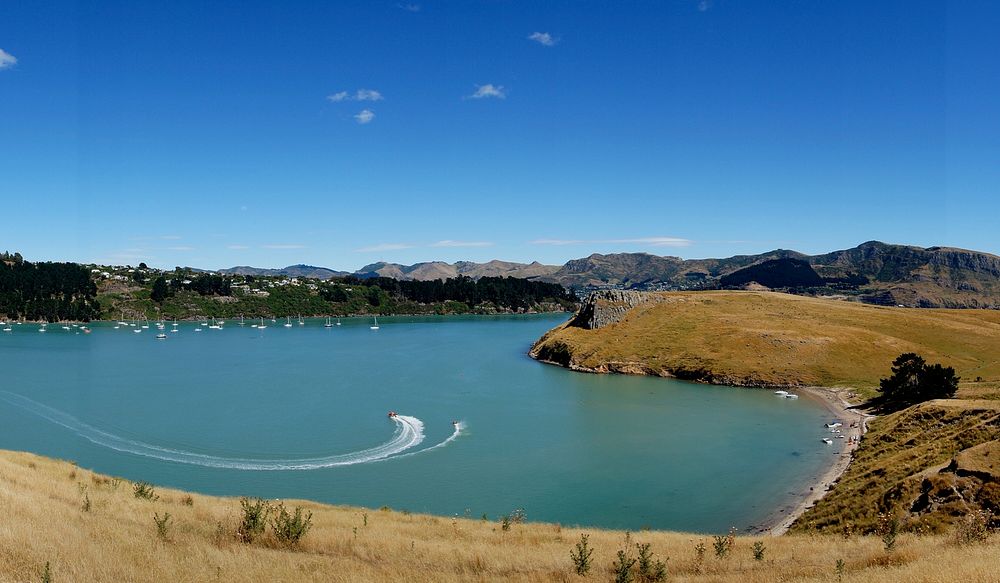 Purau Bay Lyttelton harbour, NZ. A scenic 45 minute drive from Christchurch around the Lyttelton Harbour Basin, via Dyers…