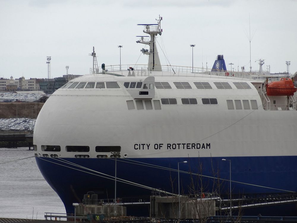 City of Rotterdam Tyne Port. Original public domain image from Flickr