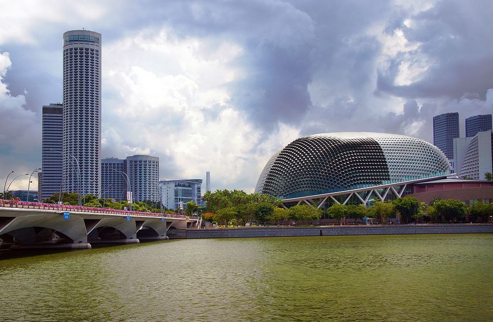 SingaporeEsplanade &ndash; Theatres on the Bay is a waterside building located on six hectares of waterfront land alongside…