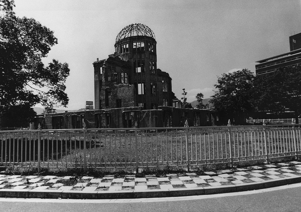 Hiroshima, Japan. The Peace Dome which is preserved as a reminder of what the atomic bomb can do. Original public domain…