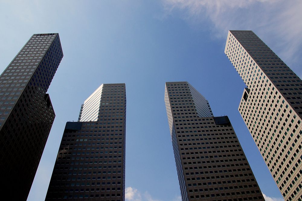 Skyscrapers in Singapore. Original public domain image from Flickr