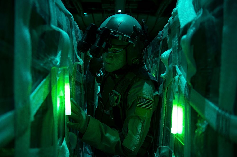 U.S. Air Force Master Sgt. Pennie J. Brawley, a C-130 Hercules aircraft loadmaster with the 746th Expeditionary Airlift…