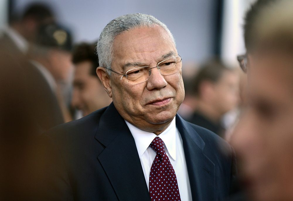 Retired Chairman of the Joint Chiefs of Staff and former Secretary of State, Gen. Colin Powell gives interviews with the…