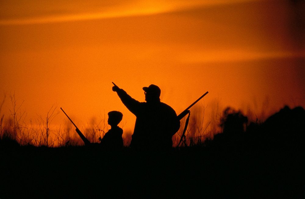 Hunting and Mentoring (Photo by USFWS). Original public domain image from Flickr