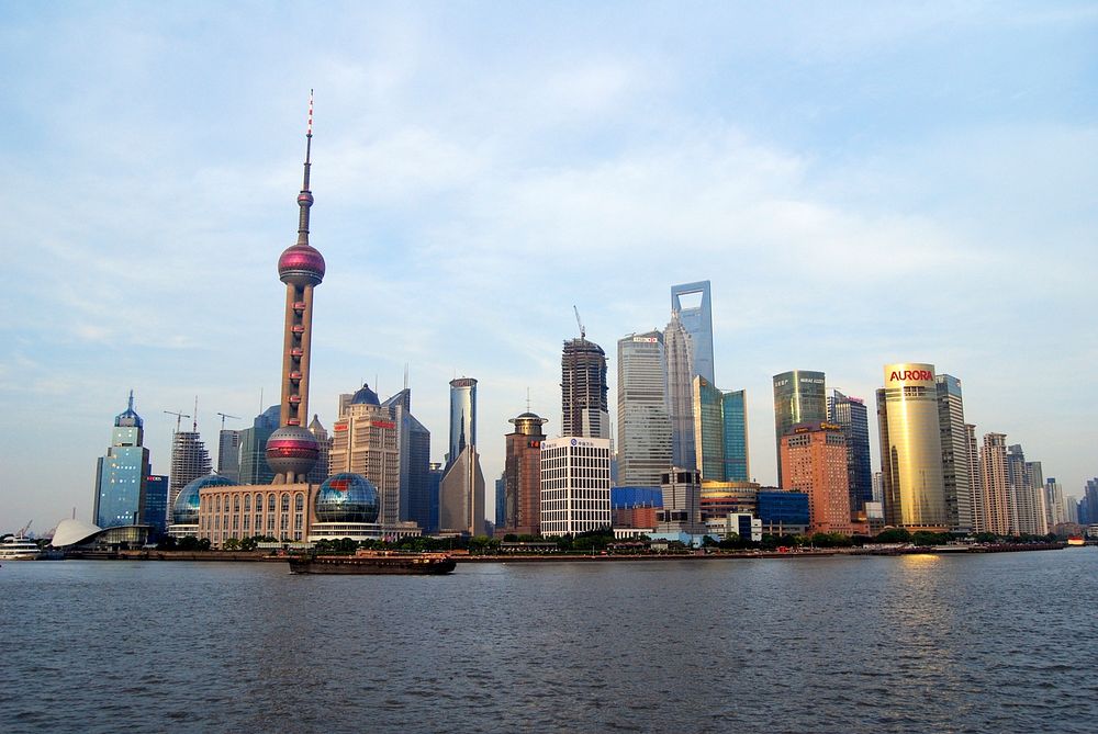 Shanghai skyline - day.