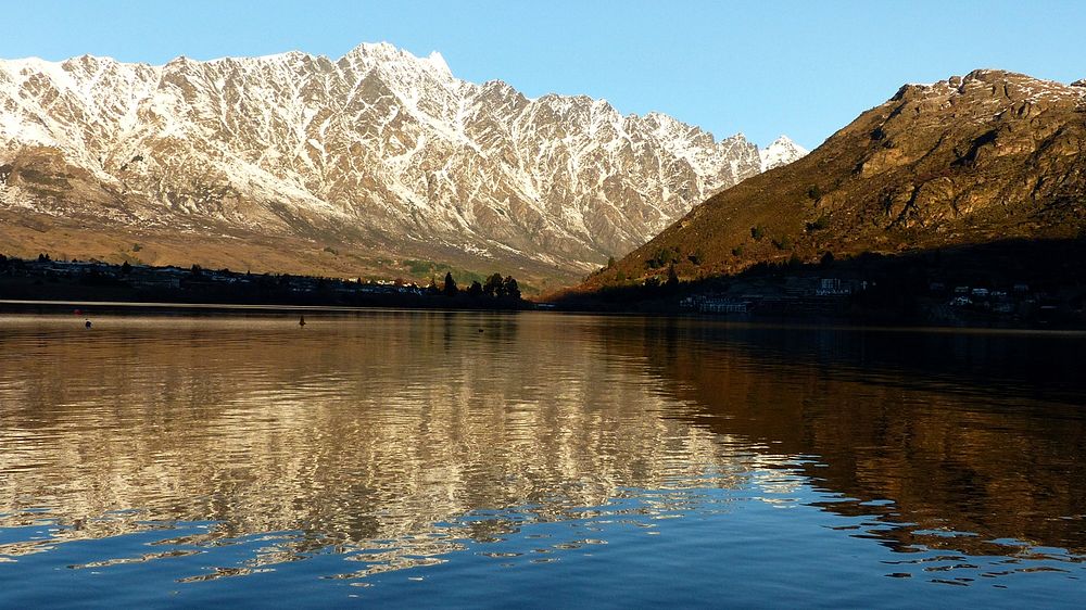 The Remarkables and Lake Wakatipu. Original public domain image from Flickr
