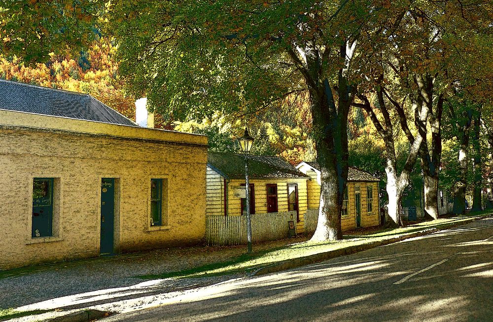 Old Arrowtown. Queenstown. Original public domain image from Flickr