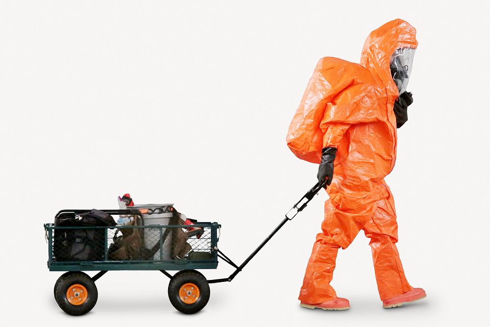 Safety working, PPE suit isolated image on white background