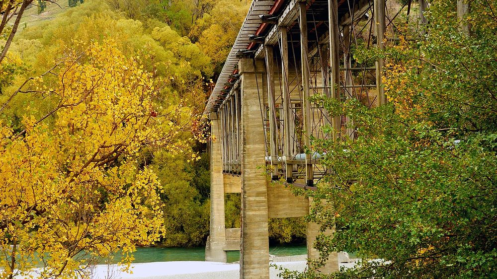 Autumn Lower Shotover Bridge.