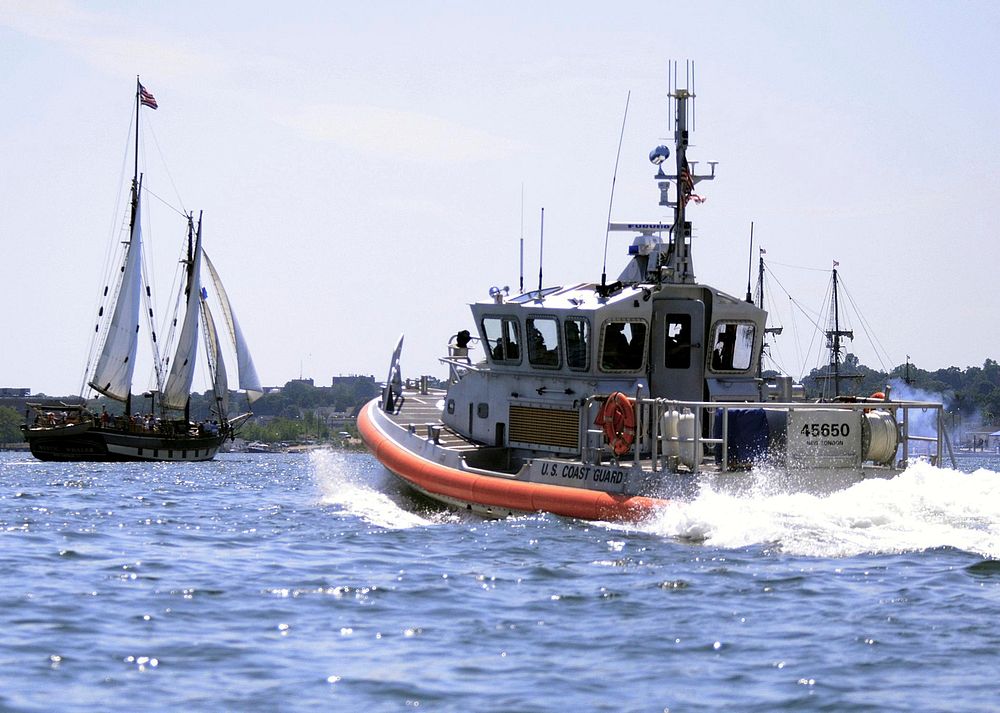 Coast Guard birthdayA 45-foot Response Boat-Medium from Coast Guard Station New London, Conn., takes part in the celebration…