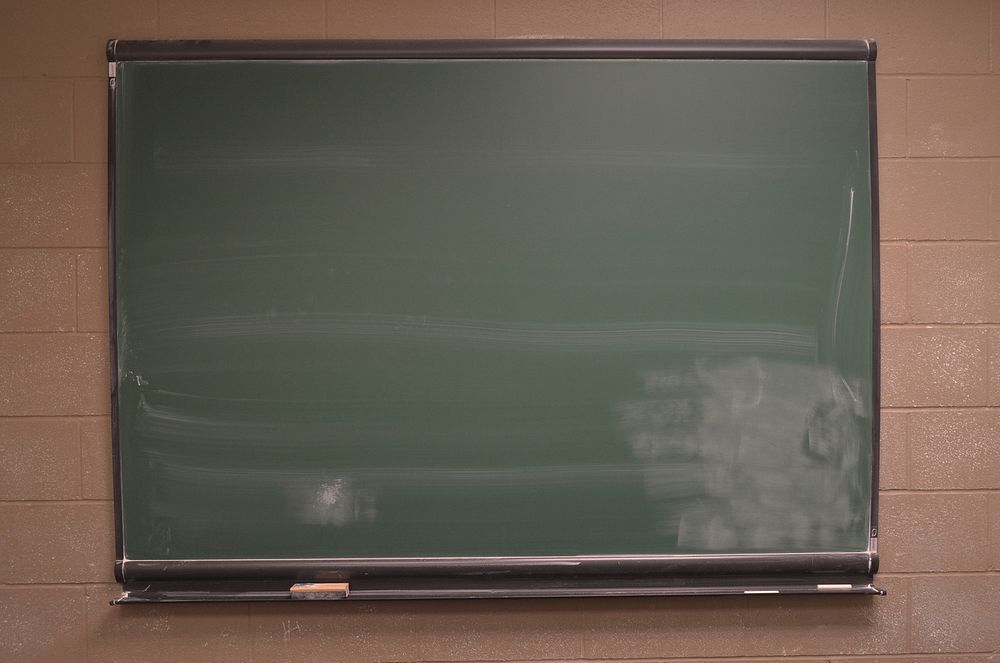 Empty blackboard, background photo. Free public domain CC0 image.