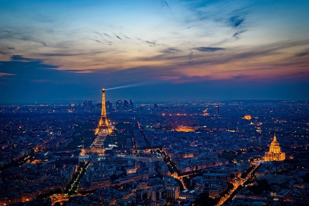 Eiffel Tower Sunset.