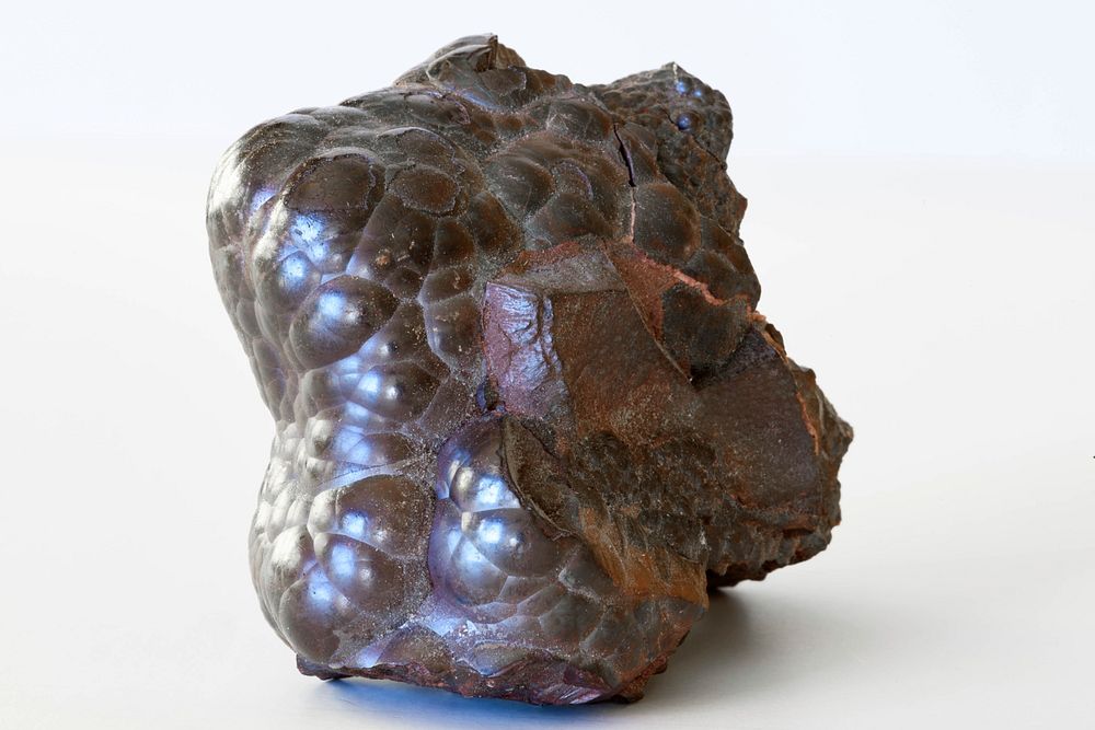 Hematite. Kidney ore from the Beckermet Mine, Egremont, West Cumberland Iron Field, Cumbria, England, UK. Original public…