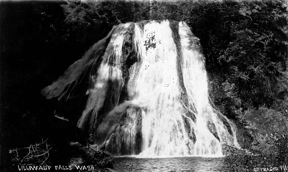 Lilliwaup Falls, Wash.Gifford Pinchot National Forest Historic Photo. Original public domain image from Flickr