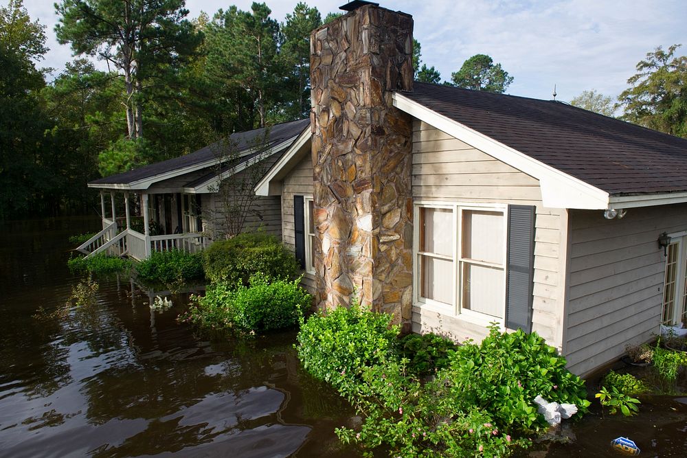 Flooding in Brown's Ferry near Georgetown, S.C., Oct. 10, 2015.