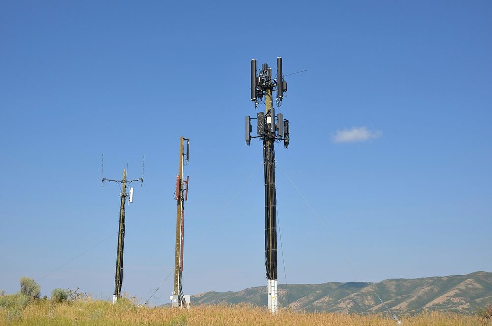 Emigration Canyon Cell and Radio Towers, Uinta-Wasatch-Cache National Forest. Credit: US Forest Service. Original public…