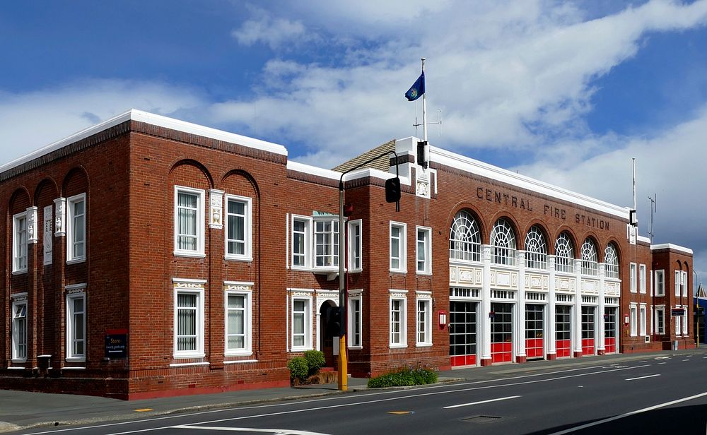 Central Fire Station Dunedin 1930.