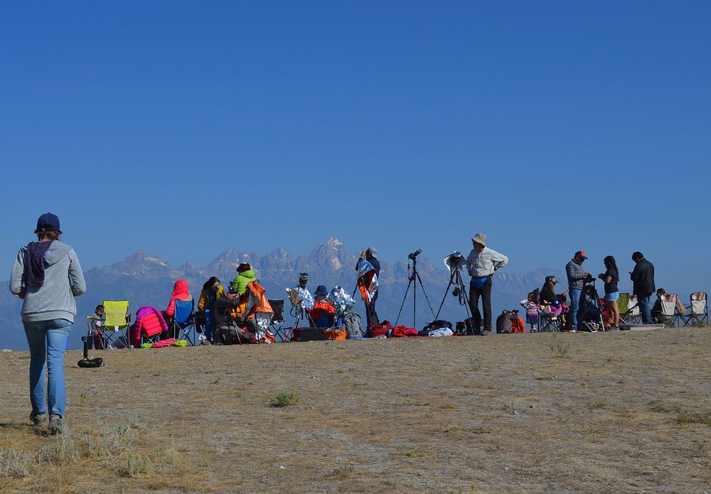 Curtis Canyon EclipseWaiting for the totality for the Great American Eclipse, Curtis Canyon Overlook near Jackson, WY…