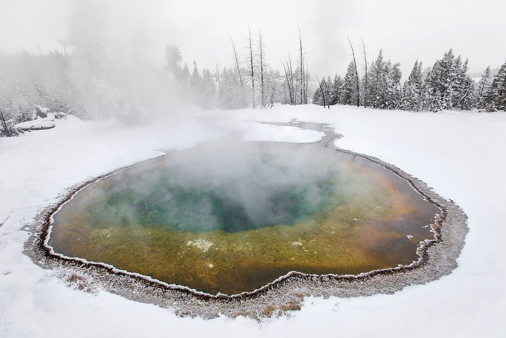 Morning Glory Pool. Original public domain image from Flickr