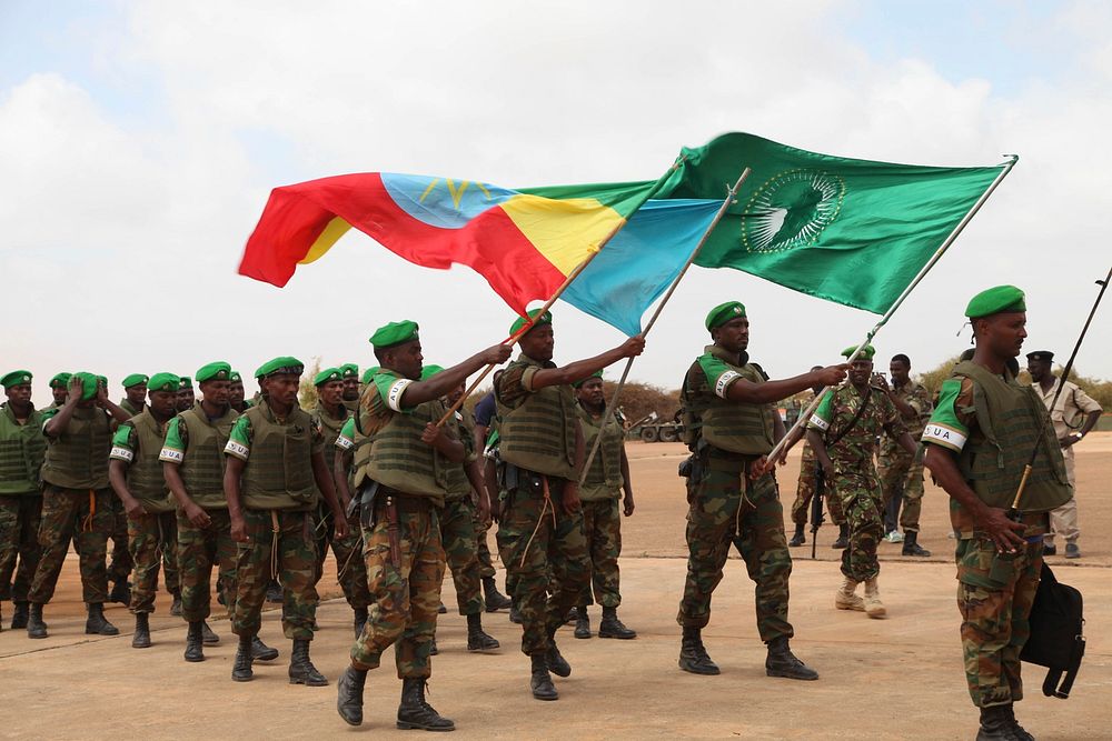 The first group of Ethiopia National Defence Forces ( ENDF) troops deployed under the African Union Mission in Somalia(…