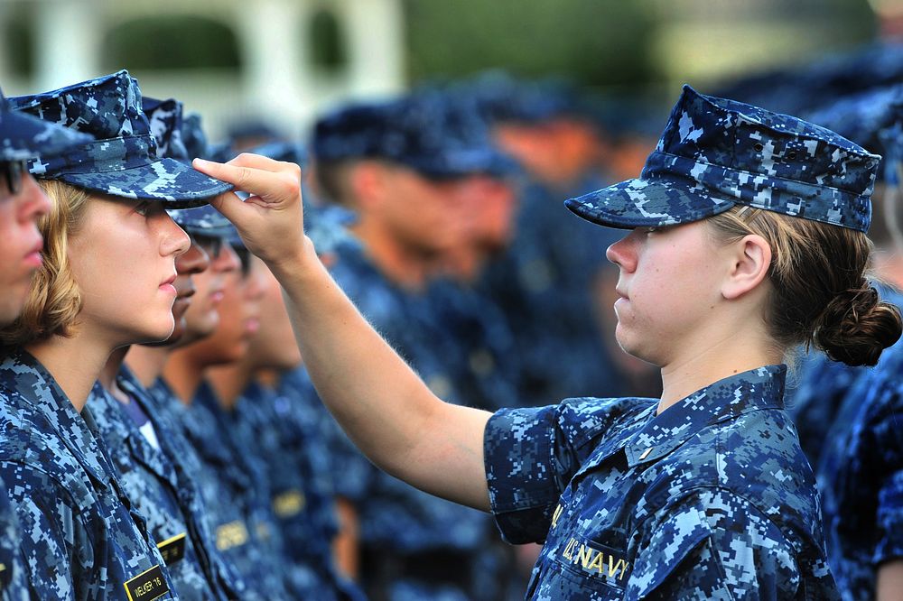 Plebe Summer Drill Practice On Worden Field US Naval Academy Annapolis MD, Class of 2016. Original public domain image from…