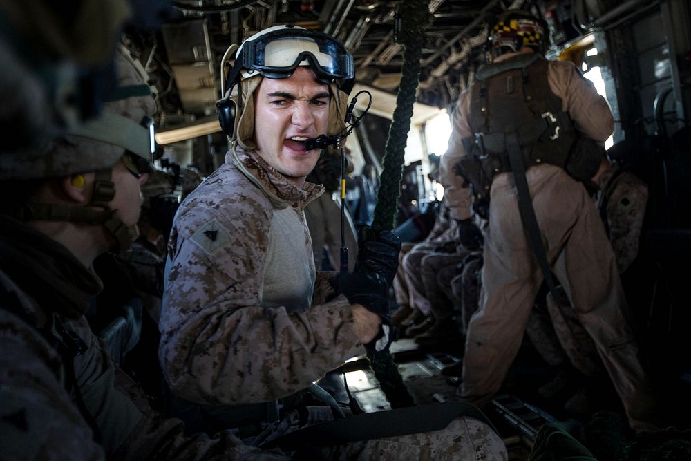 HAIFA (Mar. 12, 2018) U.S. Marine Cpl. Brady Johnson, a mortarman assigned to the Tactical Recovery of Aircraft Personnel…