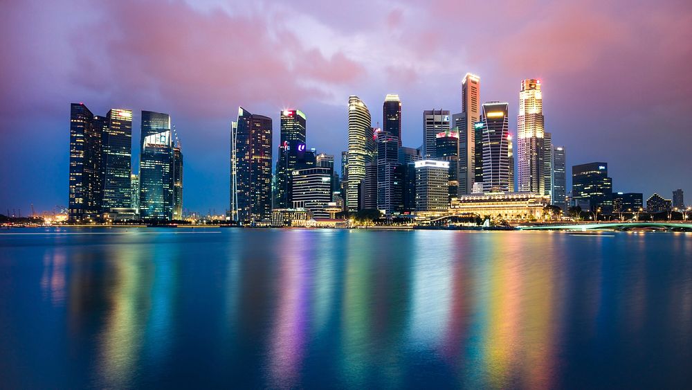 Beautiful cityscape in Singapore. Free public domain CC0 photo.