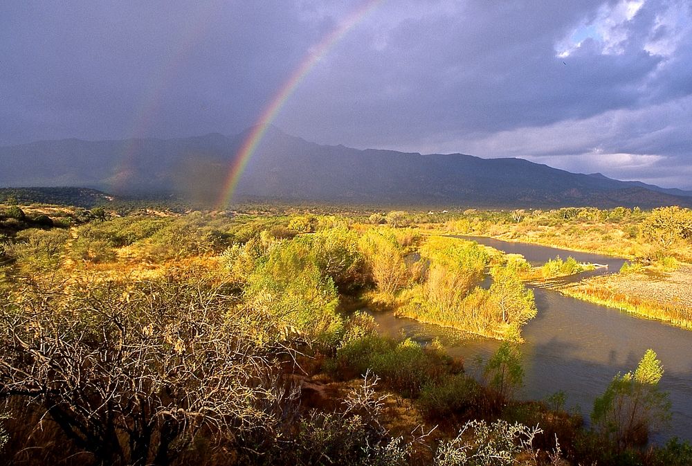 Verde River, rainbow below Camp Verde. Coconino National Forest, Arizona. (Forest Service photo by Tim Palmer). Original…