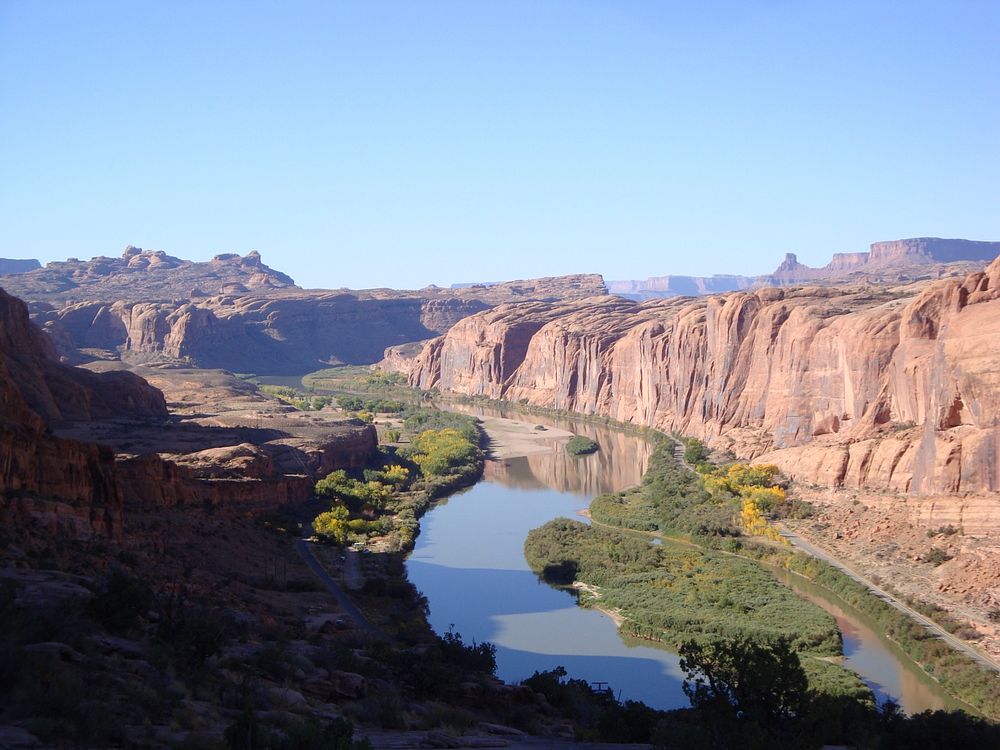 Colorado River from Moab Rim.